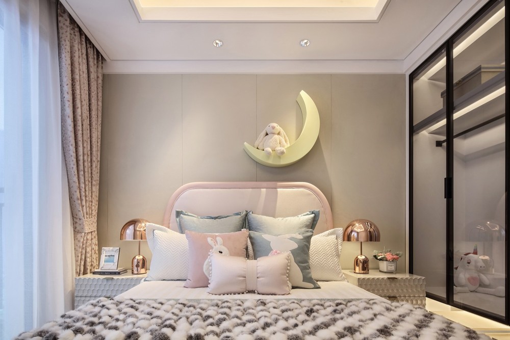 現代輕奢風格室內設計家裝案例-兒童房 現代輕奢風格室內設計家裝案例-兒童房