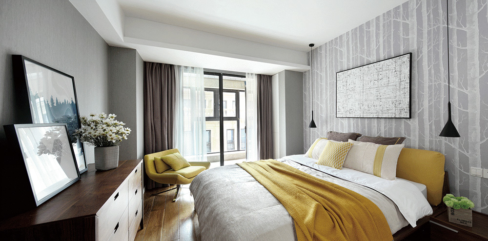 南寧保利領秀前城三居145平米北歐風格室內裝修案例-臥室 南寧保利領秀前城三居145平米北歐風格室內裝修案例-臥室