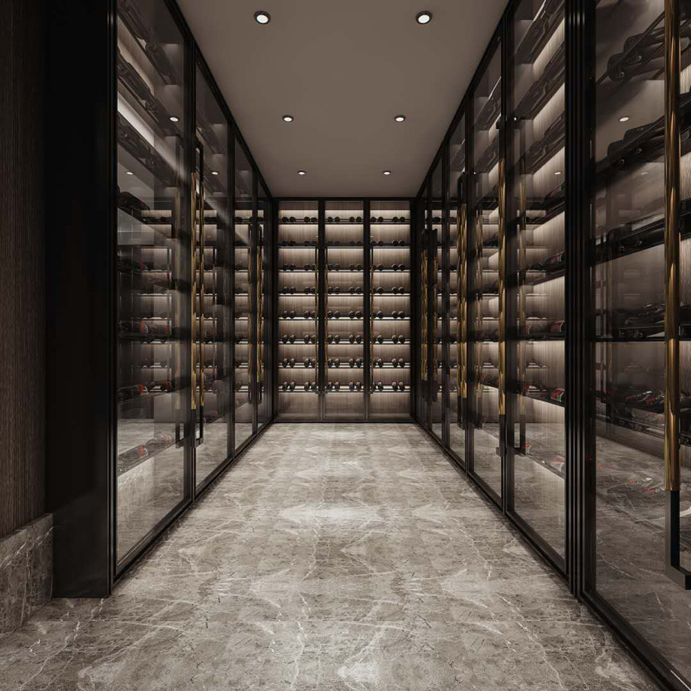 裝修公司現代輕奢風格別墅裝修效果圖-酒柜 裝修公司現代輕奢風格別墅裝修效果圖-酒柜