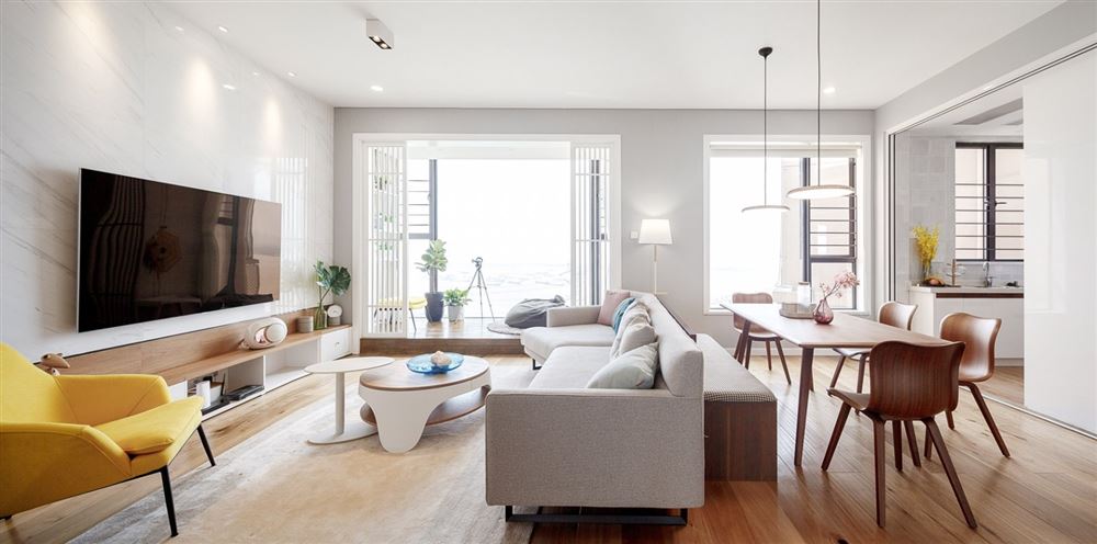 江門市半山別墅北歐風格三居室裝修案例