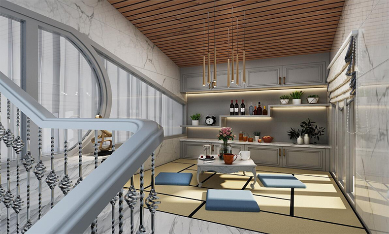 現代簡約風格別墅裝修設計效果圖-碧桂園別墅380平米-別墅茶室裝修設計 現代簡約風格別墅裝修設計效果圖-碧桂園別墅380平米-別墅茶室裝修設計