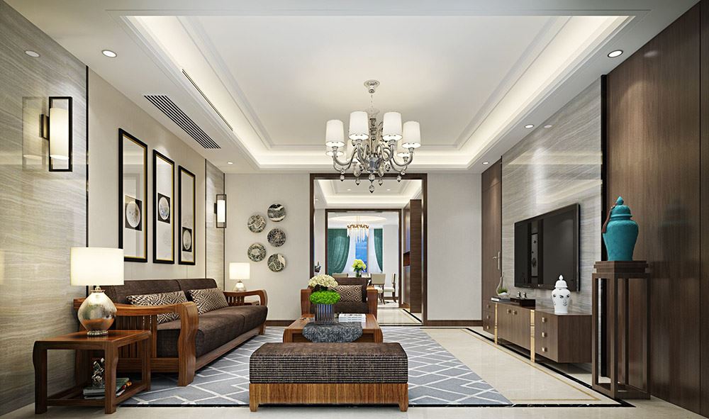 臺州市濱海苑現代簡約風格三居室裝修案例