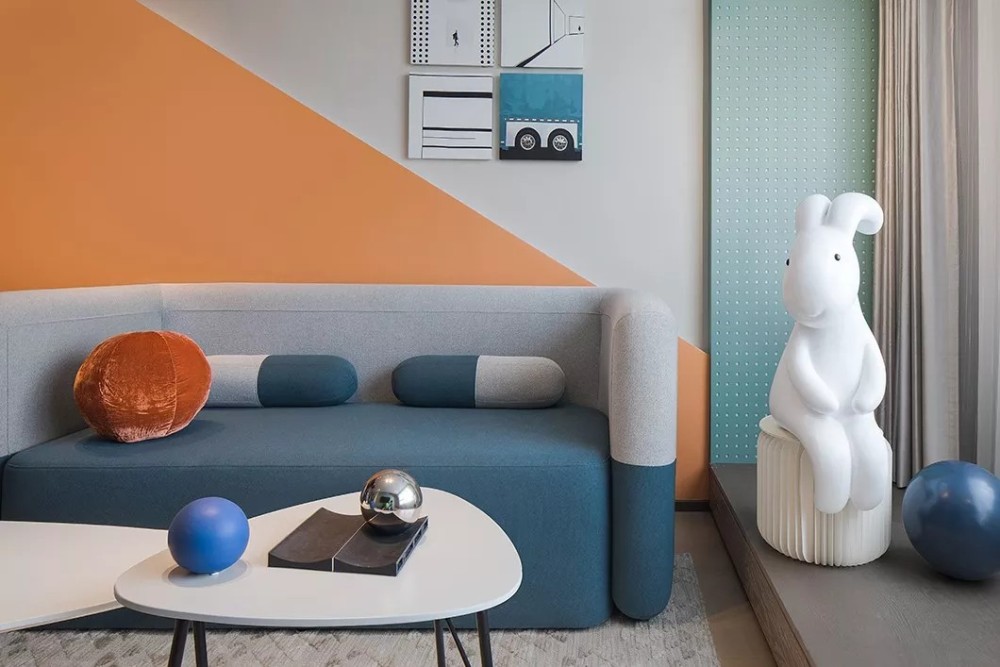 現代北歐風格室內家裝案例效果圖-客廳 現代北歐風格室內家裝案例效果圖-客廳