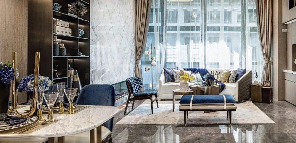 簡歐輕奢風格室內設計家裝案例-客廳 簡歐輕奢風格室內設計家裝案例-客廳