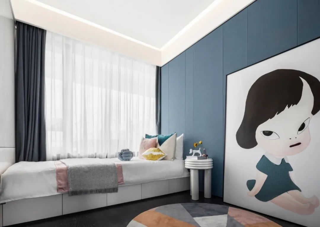 現代輕奢風格室內設計家裝案例-次臥 現代輕奢風格室內設計家裝案例-次臥