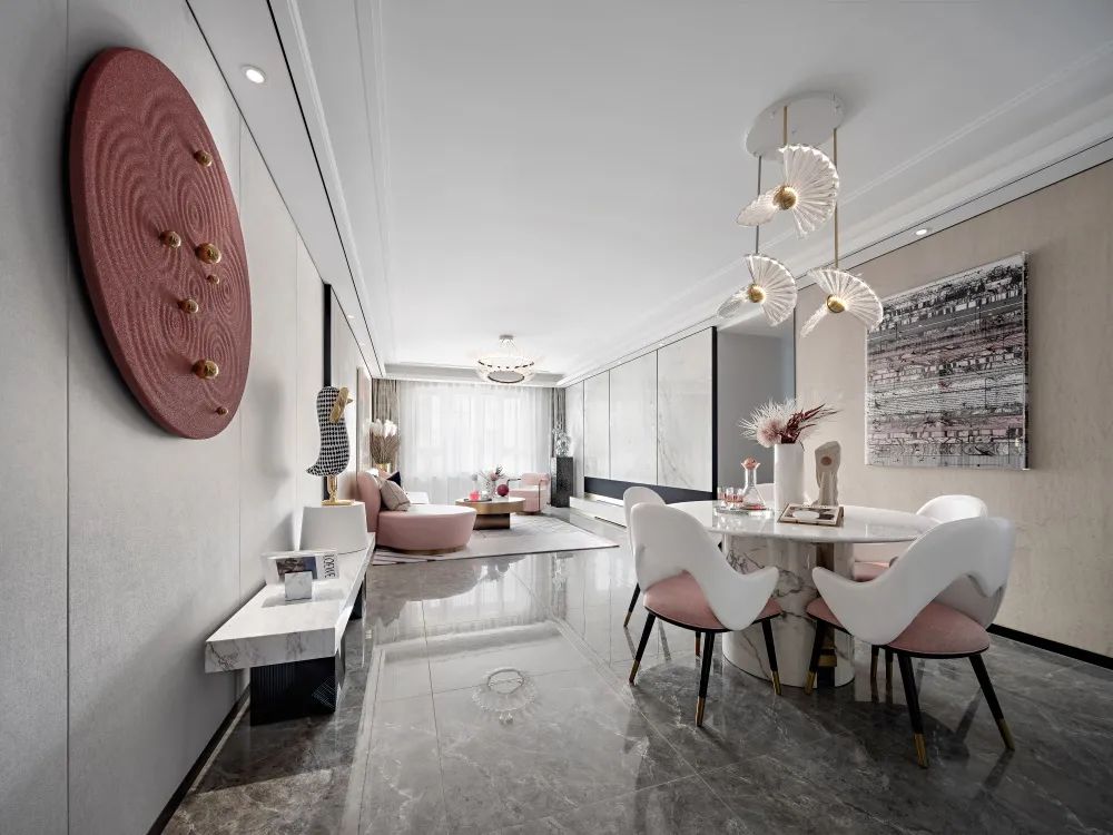 現代時尚風格室內家裝案例效果圖-客餐廳 現代時尚風格室內家裝案例效果圖-客餐廳