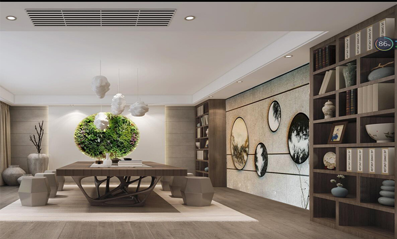 佛山市翡翠西江現代簡約風格別墅裝修案例