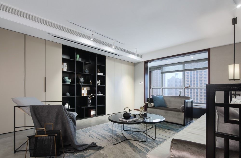 曲靖市北門街59號院新中式風格四居室裝修案例