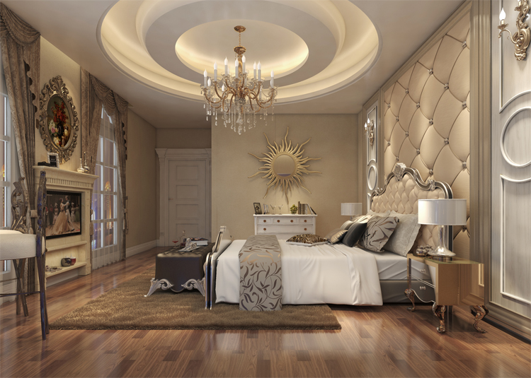保利高爾夫郡別墅322平米歐式風格裝修案例-臥室 保利高爾夫郡別墅322平米歐式風格裝修案例-臥室