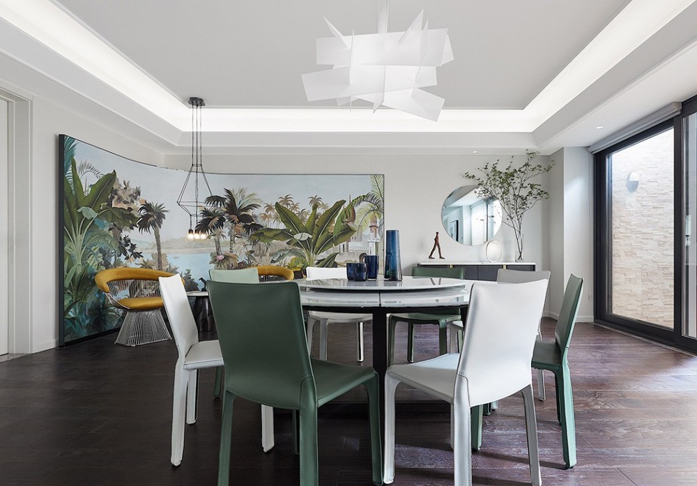 現代簡約風格室內家裝案例效果圖-餐廳 現代簡約風格室內家裝案例效果圖-餐廳