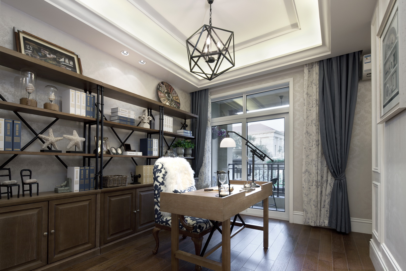 裝修案例地中海風格室內裝修效果圖-書房 裝修案例地中海風格室內裝修效果圖-書房