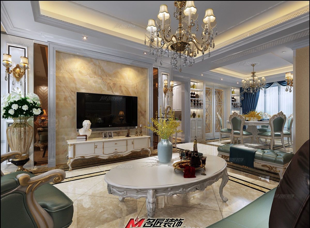 簡(jiǎn)歐風(fēng)格室內(nèi)裝修設(shè)計(jì)效果圖-碧桂園嶺南盛世四居180平米-室內(nèi)裝修設(shè)計(jì)客廳 簡(jiǎn)歐風(fēng)格室內(nèi)裝修設(shè)計(jì)效果圖-碧桂園嶺南盛世四居180平米-室內(nèi)裝修設(shè)計(jì)客廳