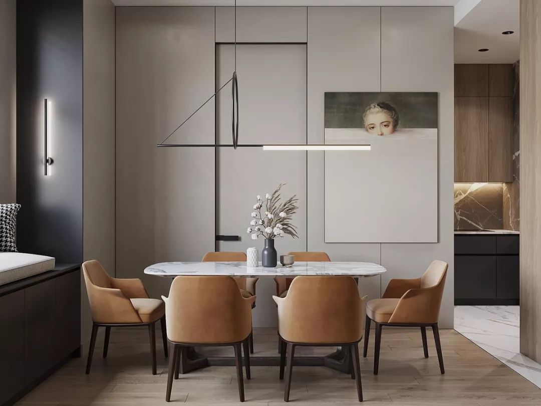 裝修公司現代輕奢風格室內裝修效果圖-餐廳 裝修公司現代輕奢風格室內裝修效果圖-餐廳