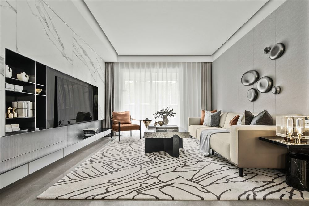 佛山市萬科中駿金域西江現代簡約風格三居室裝修案例