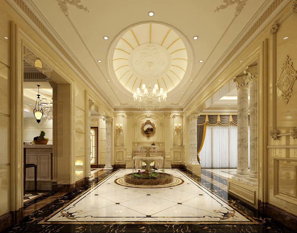 佛山市旭輝江山歐式風格別墅裝修案例