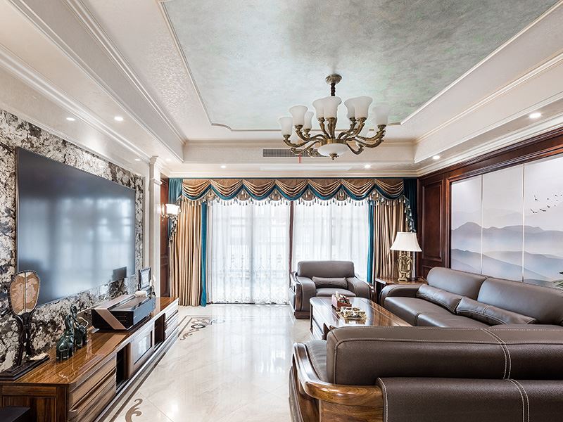 常州市御城商住樓歐式風格四居室裝修案例