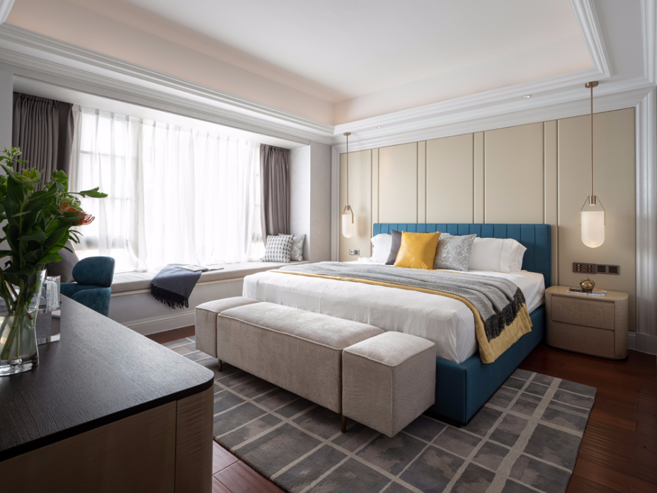 現(xiàn)代簡約風格室內(nèi)家裝案例效果圖-主臥 現(xiàn)代簡約風格室內(nèi)家裝案例效果圖-主臥