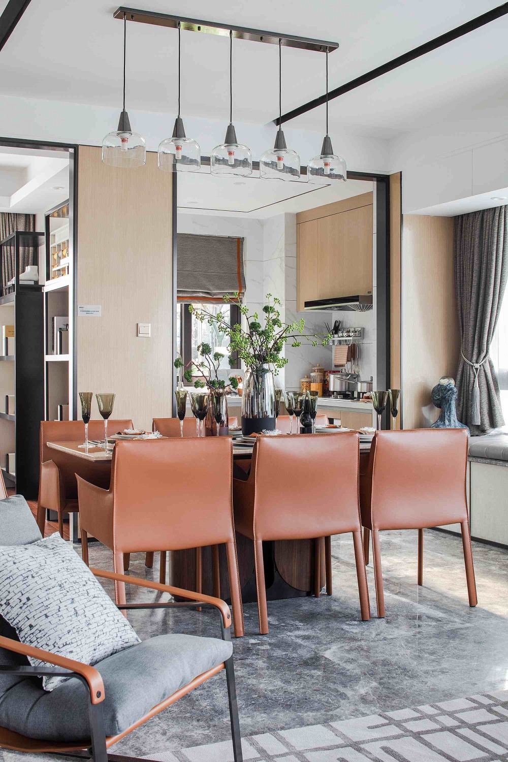 北歐風格室內家裝案例效果圖-餐廳 北歐風格室內家裝案例效果圖-餐廳