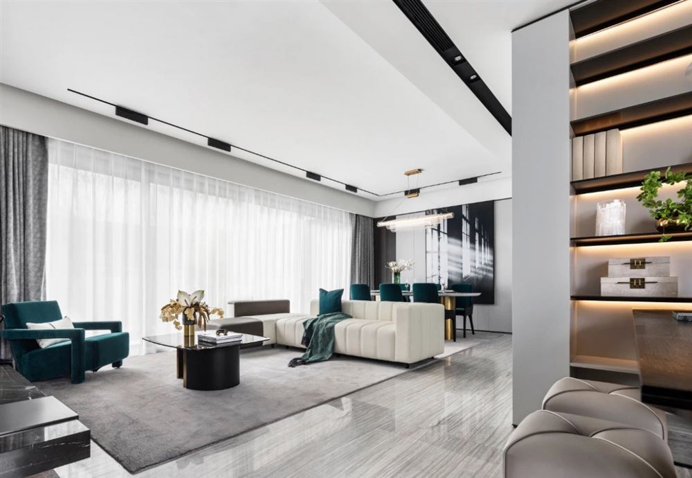 江門市春曉園輕奢風格復式裝修案例