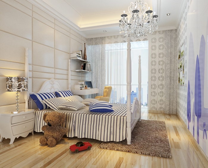 佛山裝修公司現代歐式風格別墅裝修效果圖-客臥 佛山裝修公司現代歐式風格別墅裝修效果圖-客臥