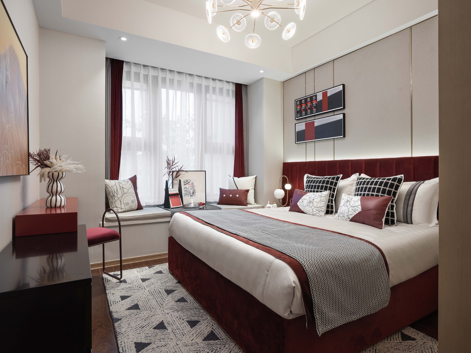 現(xiàn)代輕奢風格室內(nèi)設計家裝案例-臥室 現(xiàn)代輕奢風格室內(nèi)設計家裝案例-臥室