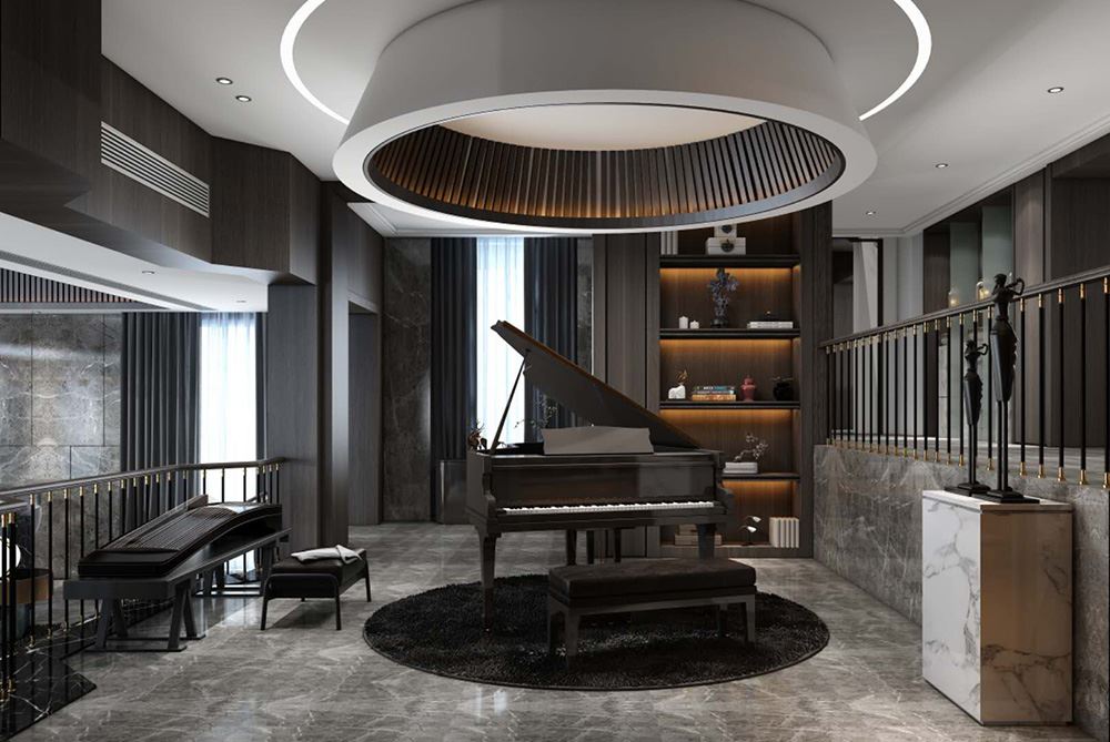 衢州市裕豐花園輕奢風格別墅裝修案例