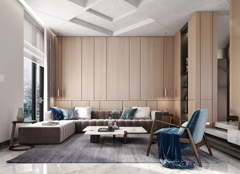 江門市新會碧桂園新中式風格別墅裝修案例