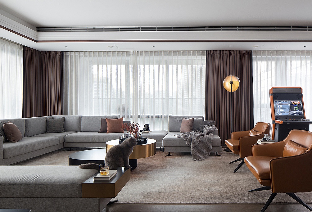 裝修案例現(xiàn)代輕奢風格室內(nèi)裝修效果圖-客廳 裝修案例現(xiàn)代輕奢風格室內(nèi)裝修效果圖-客廳