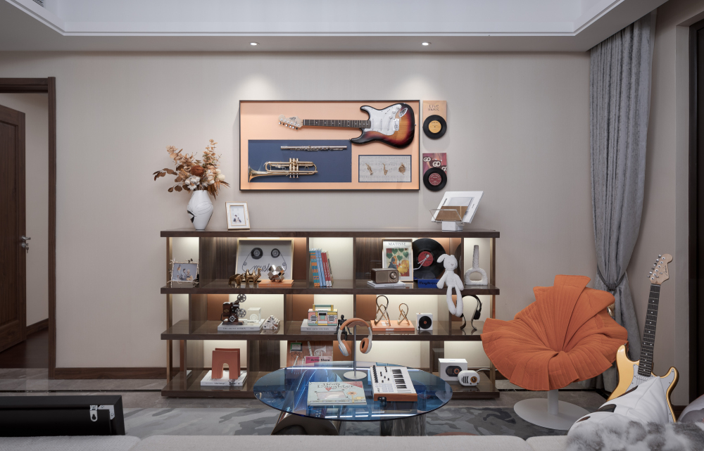 北歐輕奢風(fēng)格室內(nèi)設(shè)計(jì)家裝案例-客廳背景墻 北歐輕奢風(fēng)格室內(nèi)設(shè)計(jì)家裝案例-客廳背景墻