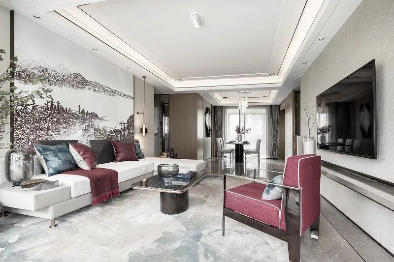 臺州市天嶺&middot;春江花苑新中式風格四居室裝修案例