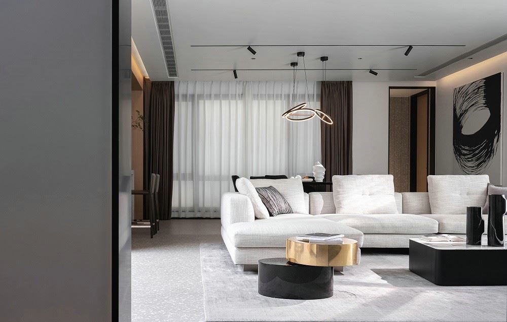 佛山市綠地熙江廣場現代簡約風格四居室裝修案例