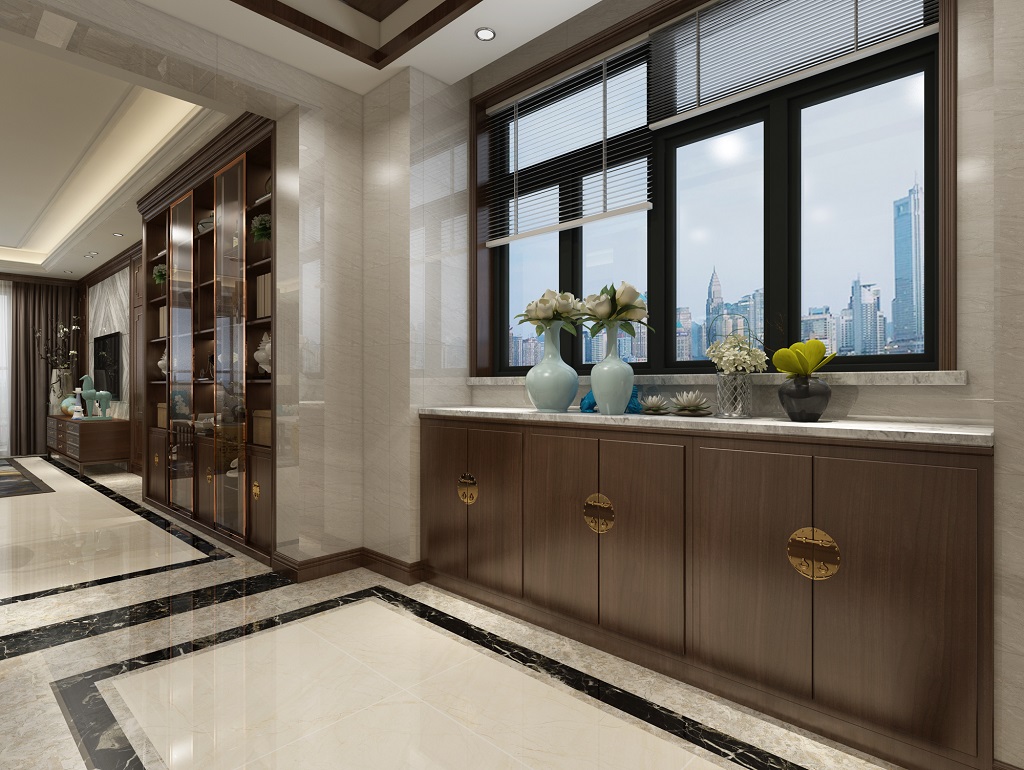 茂名市東方新城歐式風(fēng)格三居室裝修案例