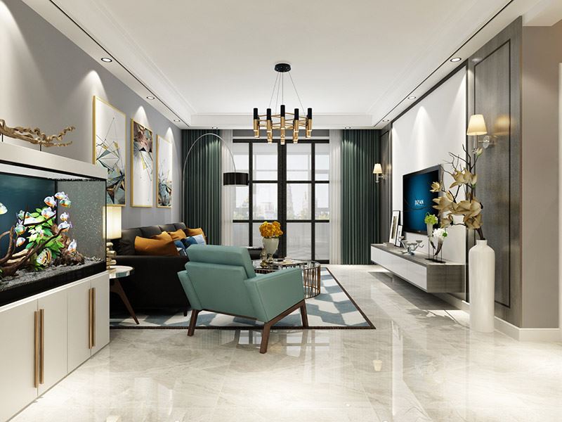 泰州市寶麗廣場歐式風格三居室裝修案例