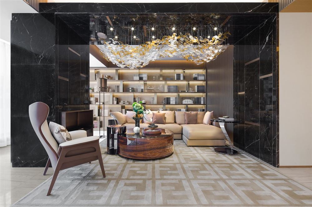 佛山市新希望悅瓏灣歐式風格四居室裝修案例