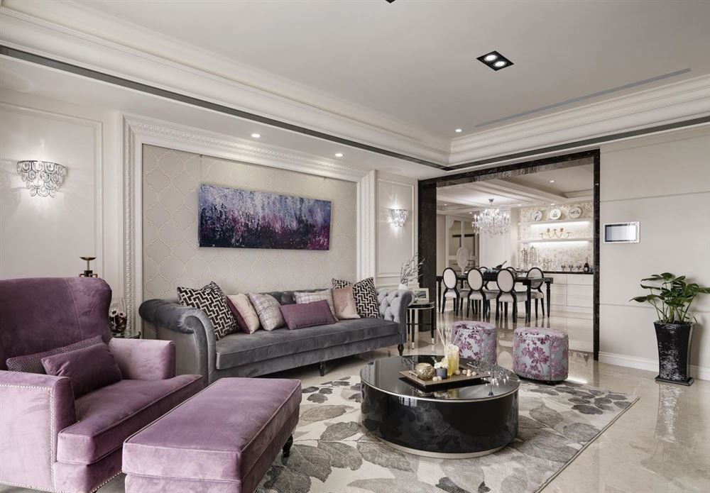 廣州市南華時(shí)代城歐式風(fēng)格四居室裝修案例