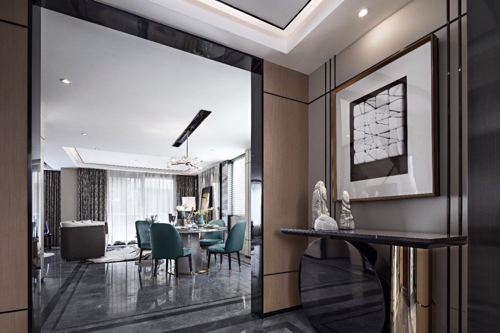 新中式風(fēng)格別墅室內(nèi)設(shè)計家裝案例-餐廳 新中式風(fēng)格別墅室內(nèi)設(shè)計家裝案例-餐廳