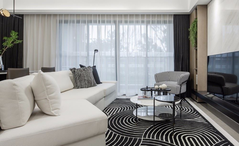 佛山市卓越蔚藍星宸現代簡約風格三居室裝修案例