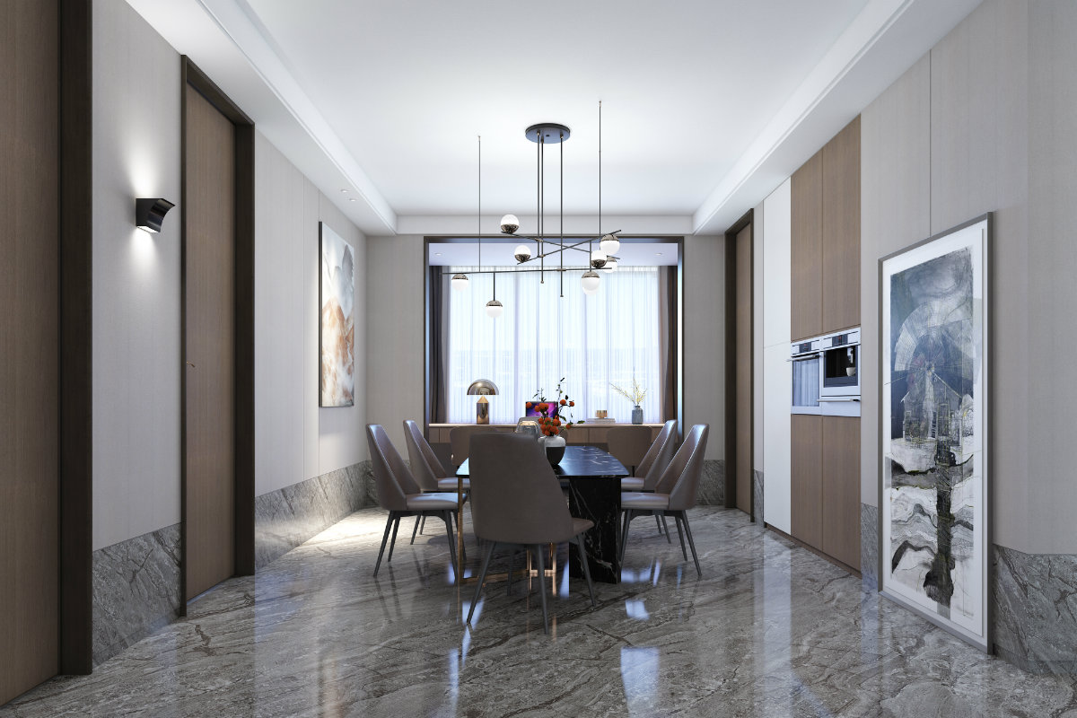 裝修案例現代簡約風格室內裝修效果圖-餐廳 裝修案例現代簡約風格室內裝修效果圖-餐廳