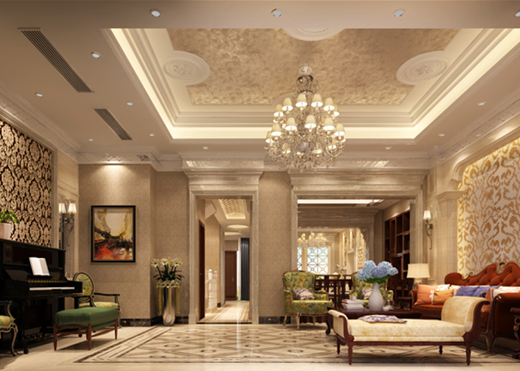 佛山市恒大&middot;酈湖城歐式風(fēng)格別墅裝修案例