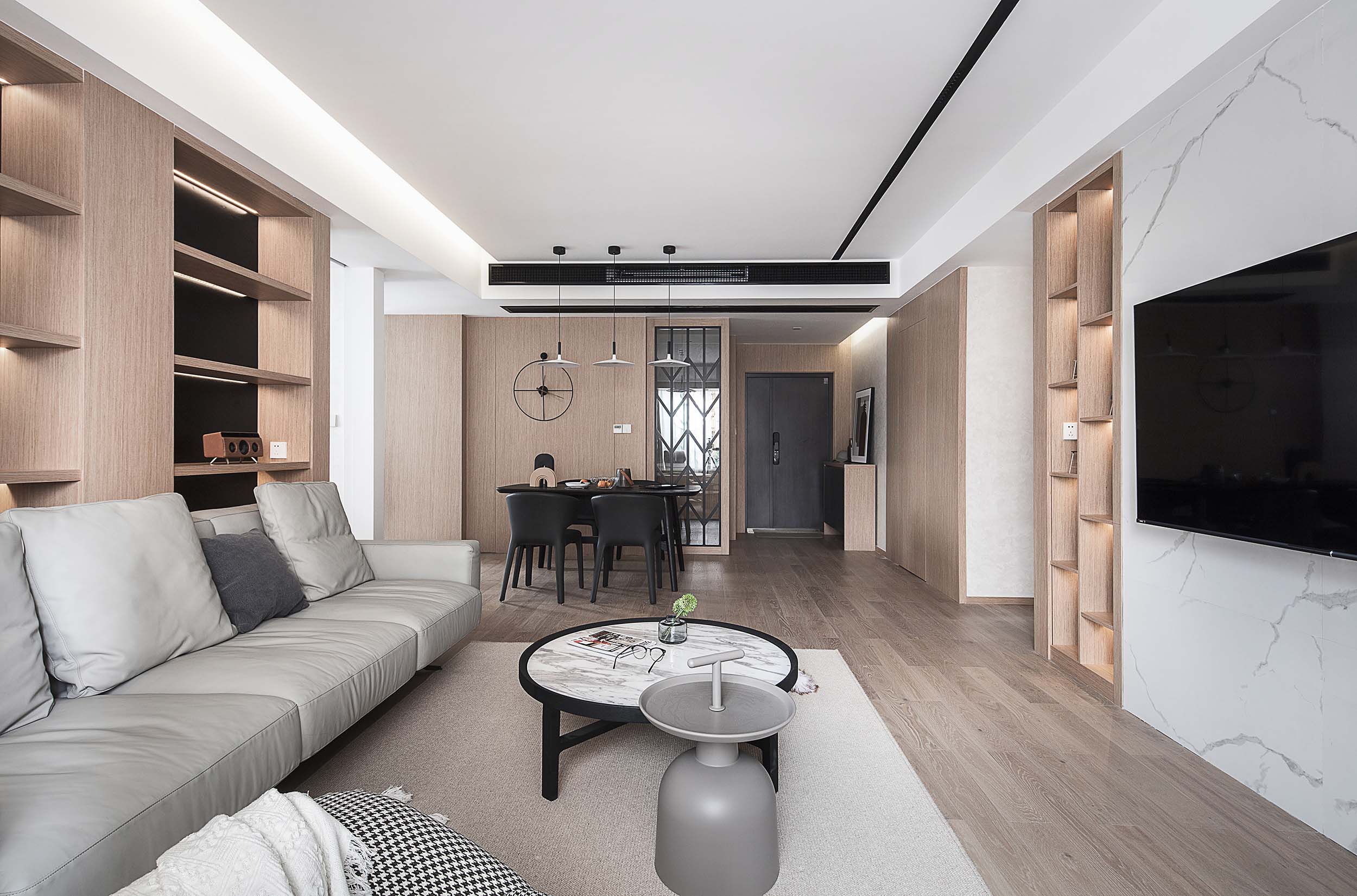 現代簡約風格室內家裝案例效果圖-客餐廳 現代簡約風格室內家裝案例效果圖-客餐廳