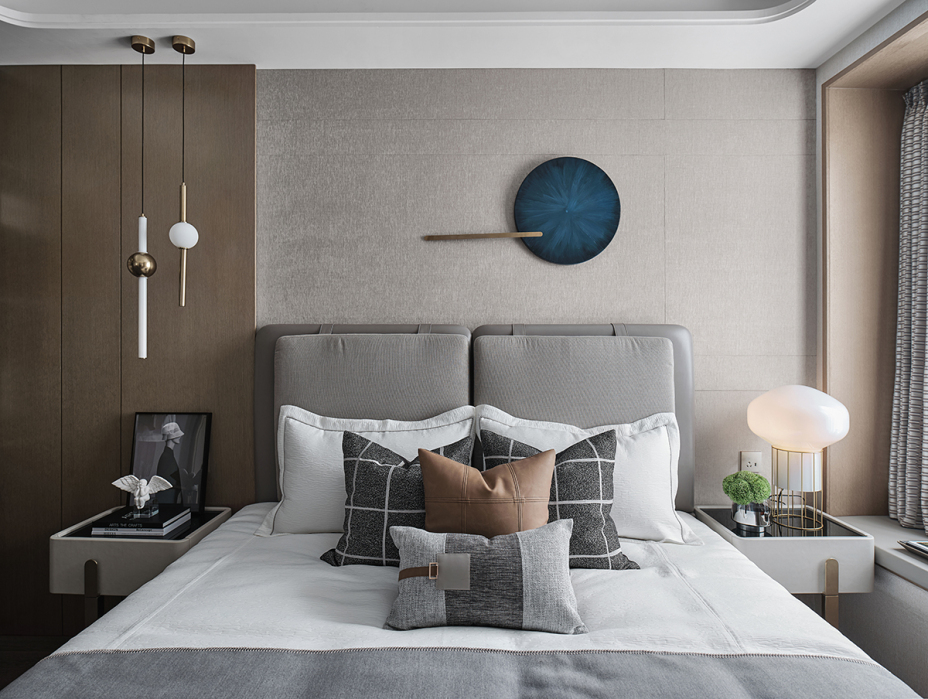 低調奢華輕奢風格室內家裝案例效果圖-臥室 低調奢華輕奢風格室內家裝案例效果圖-臥室