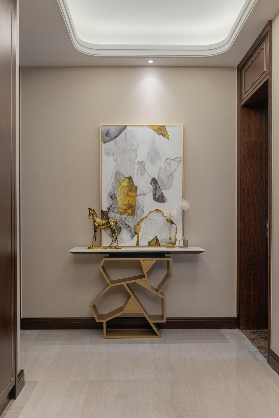 輕奢風格家裝設計室內裝修效果圖-走廊 輕奢風格家裝設計室內裝修效果圖-走廊