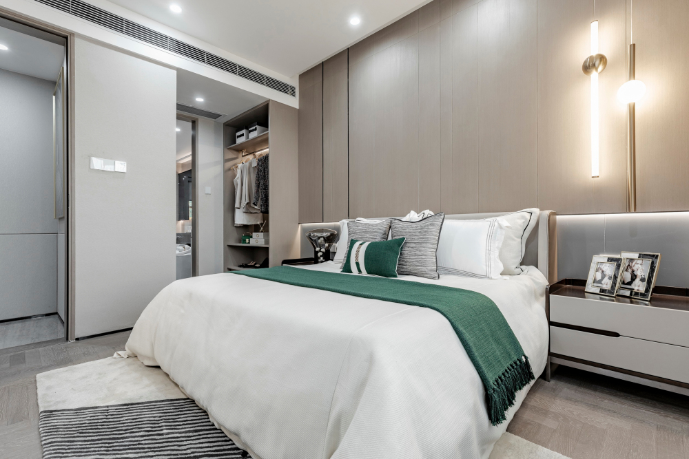 現代輕奢風格室內設計家裝案例-主臥 現代輕奢風格室內設計家裝案例-主臥