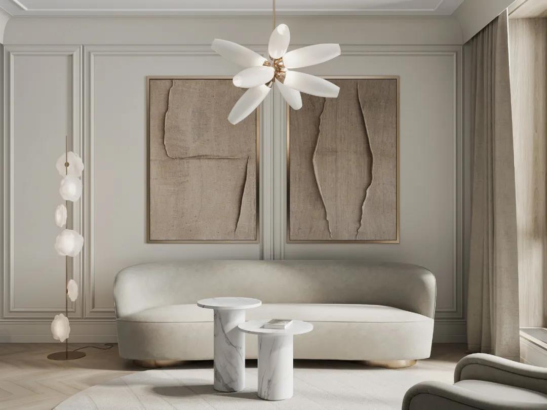 輕奢極簡風(fēng)格室內(nèi)家裝案例效果圖-客廳 輕奢極簡風(fēng)格室內(nèi)家裝案例效果圖-客廳