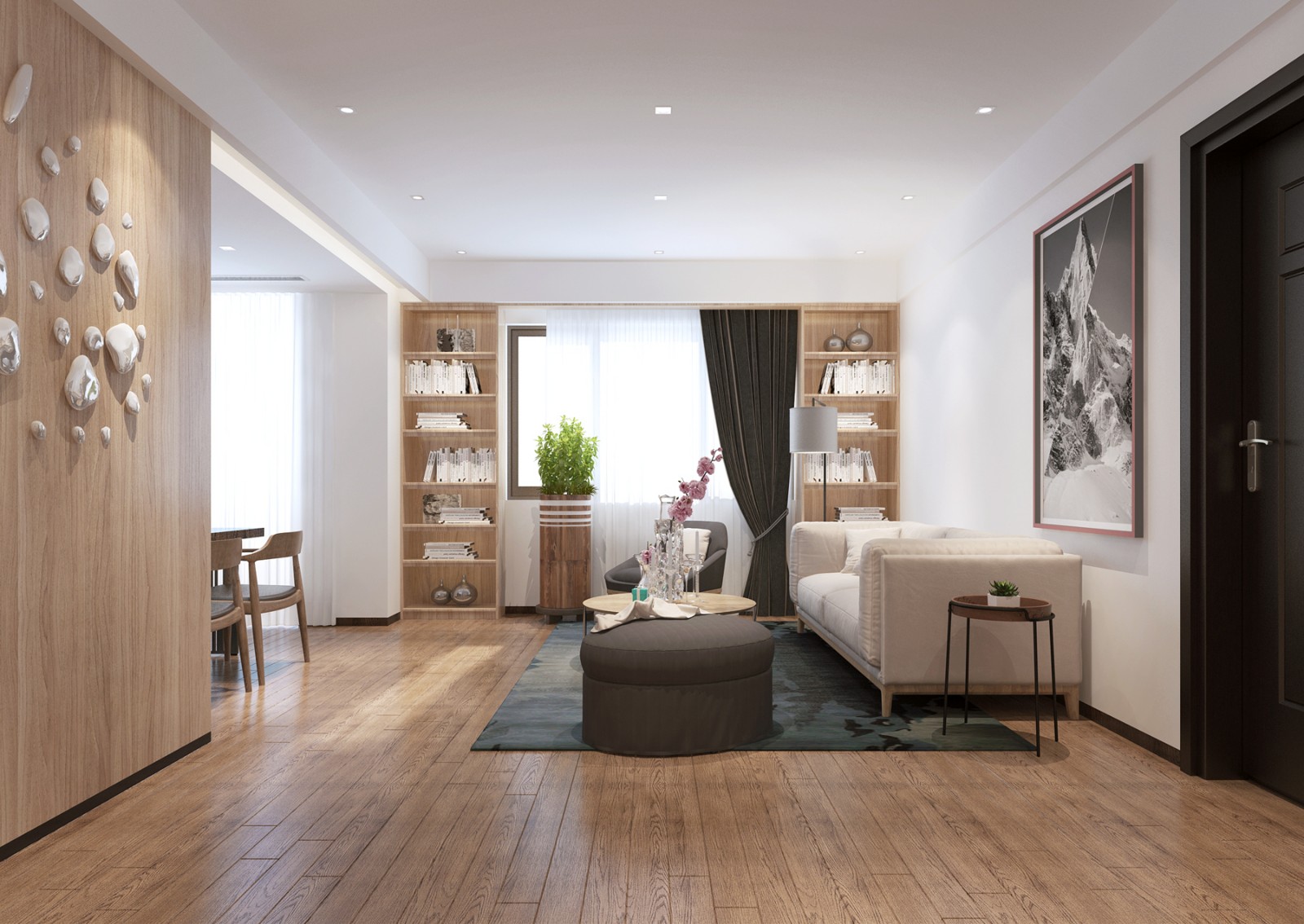 裝修案例北歐簡約風格室內裝修效果圖-客廳 裝修案例北歐簡約風格室內裝修效果圖-客廳