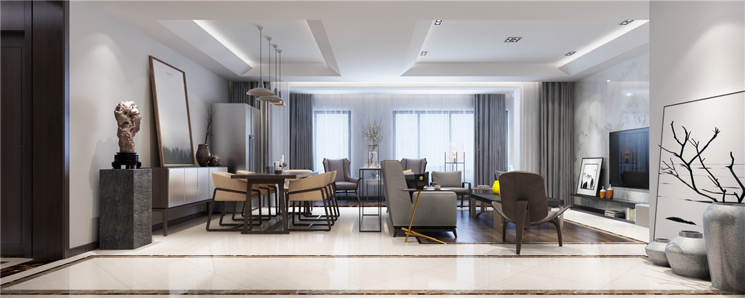 現代簡約風格家裝設計室內裝修效果圖-客餐廳 現代簡約風格家裝設計室內裝修效果圖-客餐廳