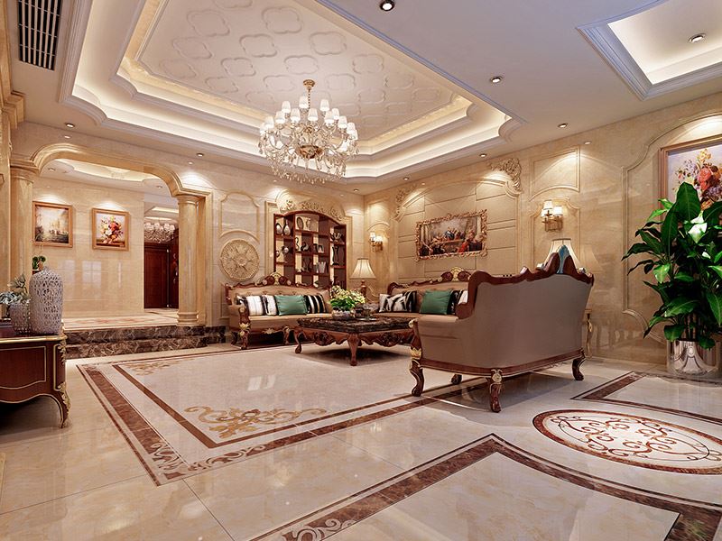 河源市華南城十里東岸四期洋房歐式風格別墅裝修案例