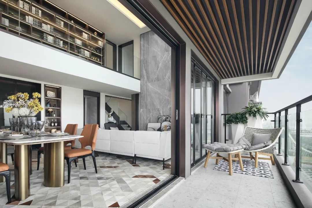 現(xiàn)代輕奢風(fēng)格家裝設(shè)計(jì)室內(nèi)裝修效果圖-陽臺 現(xiàn)代輕奢風(fēng)格家裝設(shè)計(jì)室內(nèi)裝修效果圖-陽臺