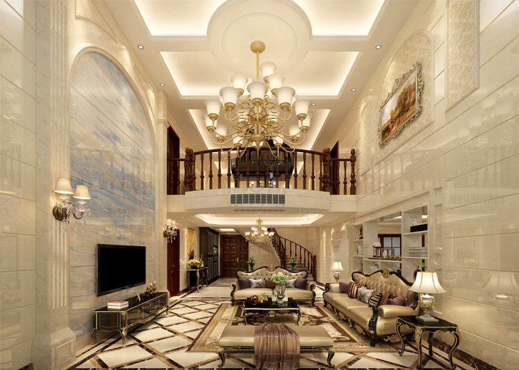 佛山市保利時(shí)代天珀歐式風(fēng)格別墅裝修案例