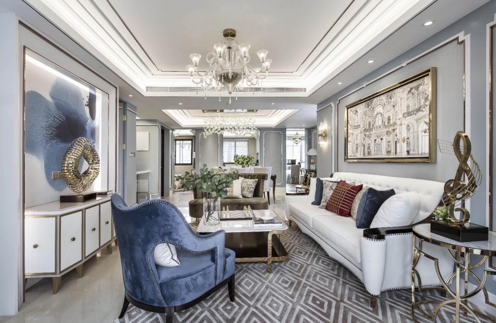 歐式復(fù)古風(fēng)格別墅室內(nèi)設(shè)計(jì)家裝案例-客廳 歐式復(fù)古風(fēng)格別墅室內(nèi)設(shè)計(jì)家裝案例-客廳